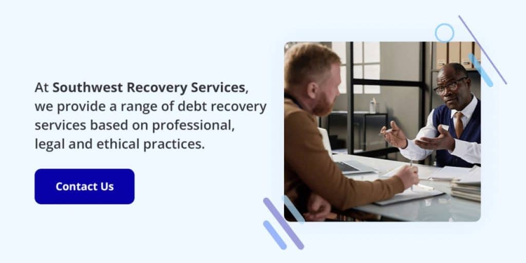 How to Deal with Debt Collection Agencies: Best Practices & Handling Disputes 5 Southwest Recovery Services banner.