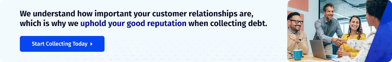 Columbus Collection Agency 8 Start collections today graphic