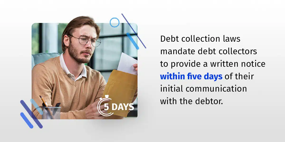 Ohio Debt Collection Laws 2 02 provide a written notice within 5 days