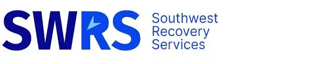 3 Best Collection Agencies in Sandy Springs, GA: Cost & Reviews 3 Southwest Recovery Services (SWRS) logo with its blue arrow emblem.