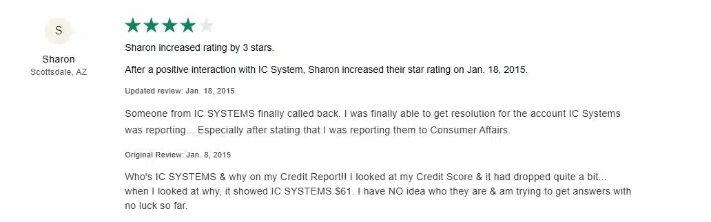 3 Best Collection Agencies in Roswell, GA: Price & Client Feedback 8 Review on IC System resolving a disputed credit report account.